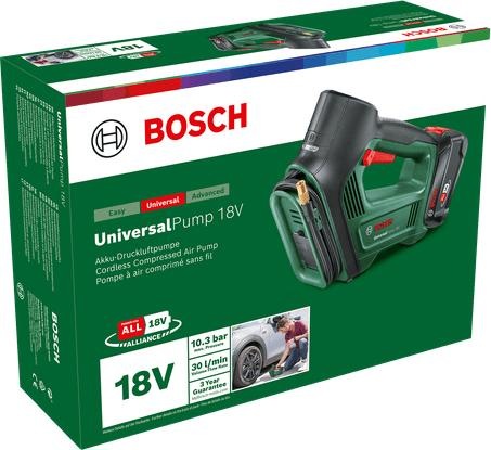 Actual product image Bosch Home & Garden Home and Garden Battery Air Compressor UniversalPump 18V 10.3 bar (10.30 bar)