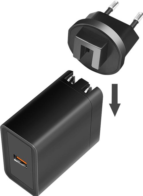 Immagine prodotto LogiLink Caricabatterie da viaggio USB (18 W)