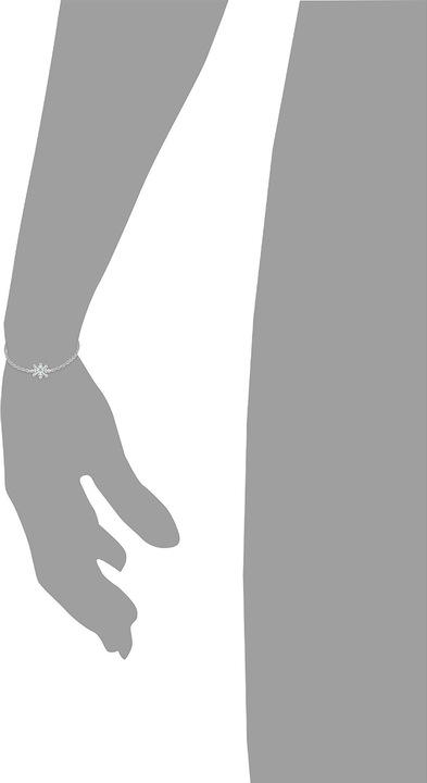 Produktbild Prinzessin Lillifee Armschmuck für Mädchen, 925 Sterling Silber, Zirkonia synth. | Schneeflocke (12 cm, 925er Silber)