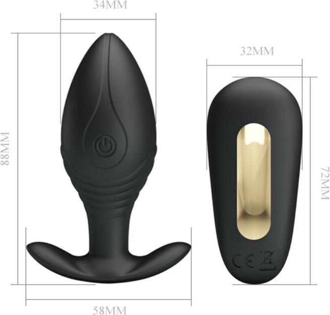 Actual product image Pretty Love Regina Vibrating Butt Plug