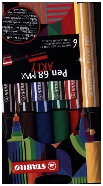 Produktbild STABILO Pen 68 Max 6er Etui Arty (Mehrfarbig, 6 x)
