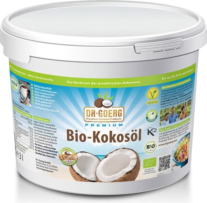 Produktbild Dr. Goerg Kokosöl roh Bio (3000 ml)