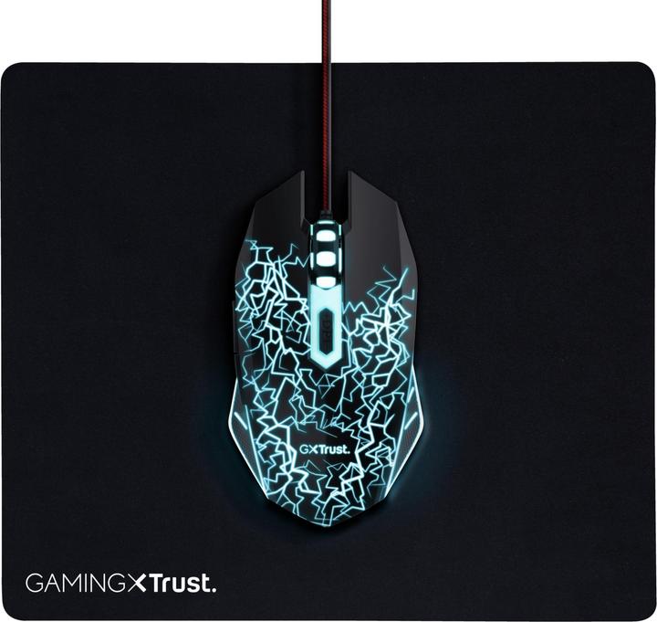 Produktbild Trust MOUSE USB OPTICAL GAMING/+MOUSE PAD 24752 (Kabelgebunden)