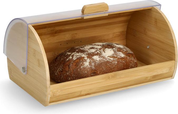 Actual product image Zeller Present Bread bin, bamboo/plastic
