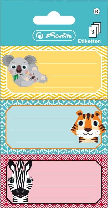 Immagine prodotto Herlitz Etichette per libri Cute Annimals autoadesive FSC