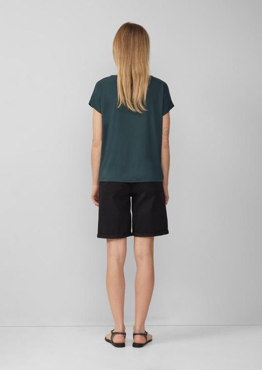 Actual product image S.Oliver T-Shirt Fliessendes Jersey-Shirt mit überschnittenen Schultern (40)