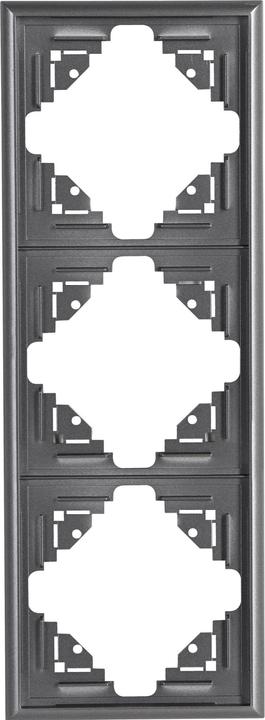 Actual product image Kopp Cover frame Malta, silver-anthracite