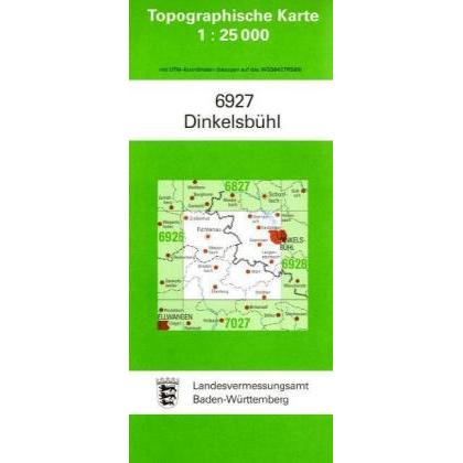 Topographische Karten BW.6927 Dinkelsb., Landkarte