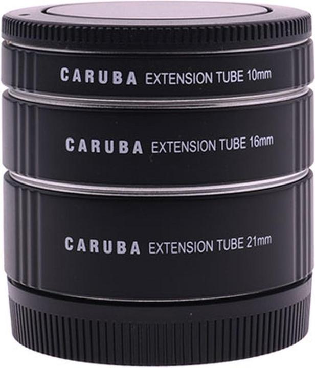 Produktbild Caruba Extension Tube Set Canon M Serie Aluminium (Makro-Zwischenring, Canon EF-M)