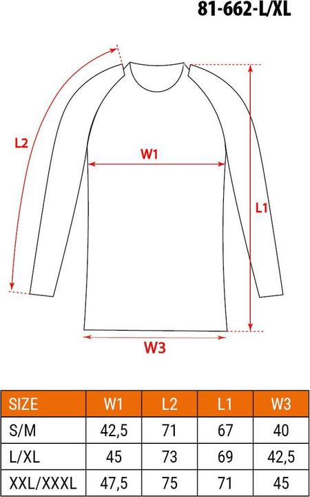 Nutritional values and ingredients Neo COOLMAX thermoactive T-shirt, size L (XL)