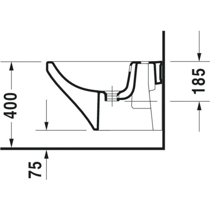 Thumbnail - Duravit, Toilette + Bidet, Bidet DuraStyle wandhängend weiss mit Beschichtung 22871500001