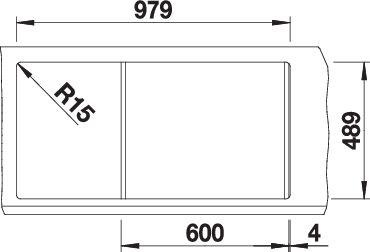 Produktbild Blanco Classic Pro 6 S-IF (Aufsatzspülbecken, 100 cm, 51 cm)