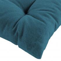 Actual product image Douceur D'intérieur Pillow for seat, quilted, duck blue, 40 x (40 x 40 x 6 cm)