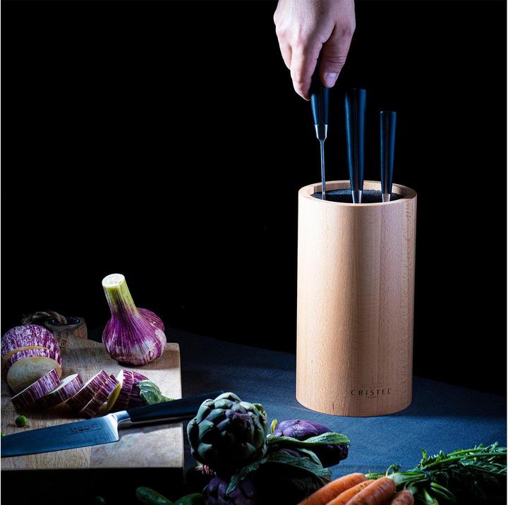 Produktbild Cristel Messerblock Coutaux 7-teilig, Hellbraun