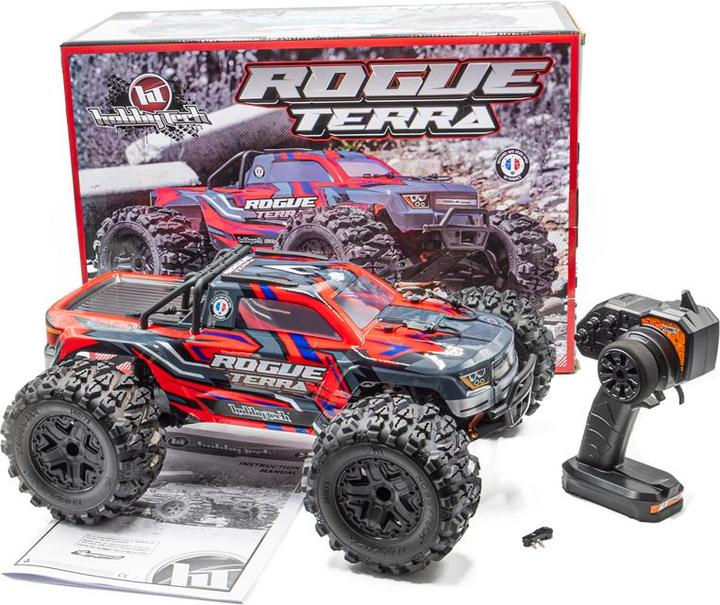Immagine prodotto Hobbytech Monster Truck Rogue Terra Brushless Rosso, RTR, 1:10 (RTR pronto all'uso)