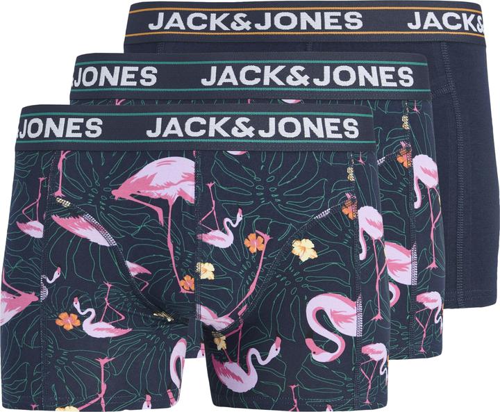 Produktbild Jack & Jones Jacandy Flamingo Trunks 3 Pack Styd (M, 3er Pack)