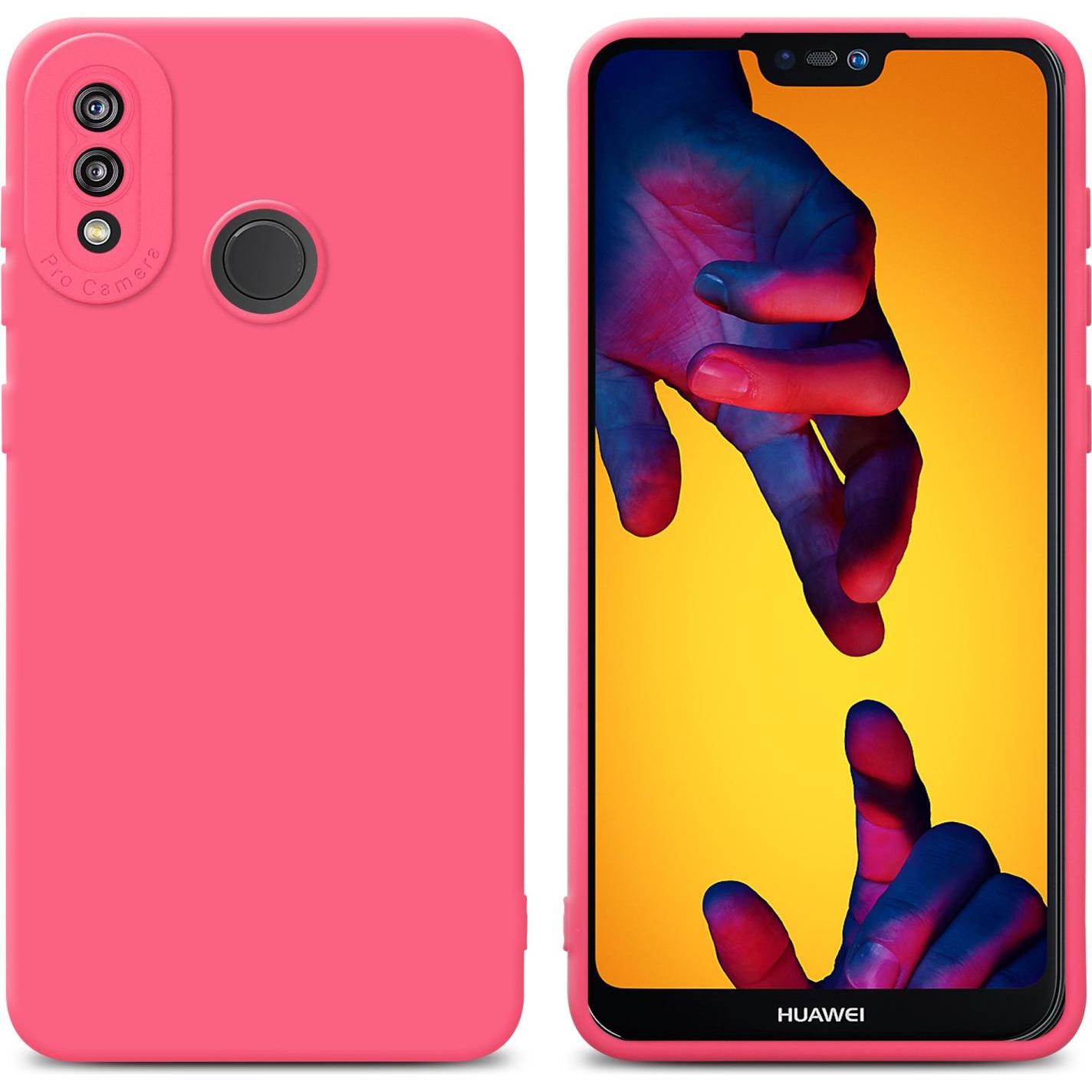 Thumbnail - Cadorabo Hülle für Huawei P20 LITE 2018 / NOVA 3E im TPU Fluid LM162 Style (Huawei Nova 3E), Smartphone Hülle, Rot