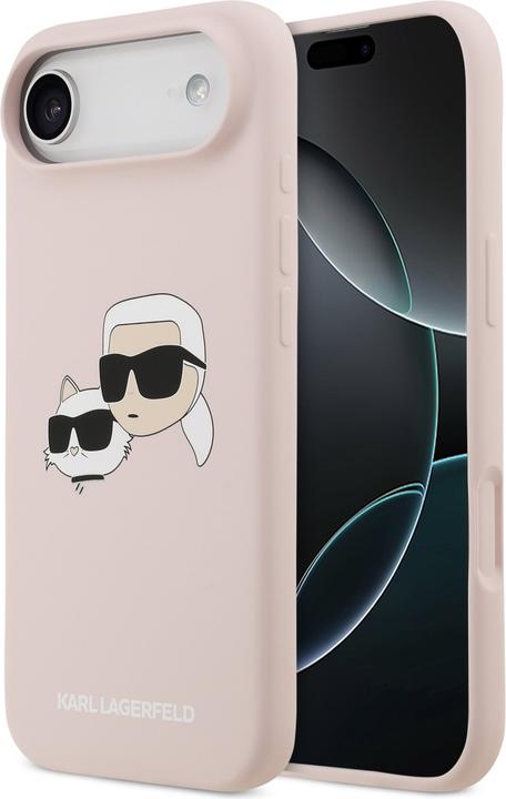 Actual product image Karl Lagerfeld Hülle Liquid aus Silikon mit Karl- und Choupette-Design, kompatibel mit MagSafe (Apple iPhone Air)