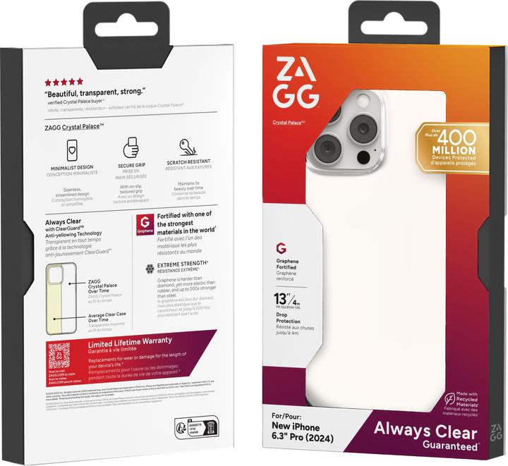 Produktbild Zagg Crystal Palace (Apple iPhone 16 Pro)