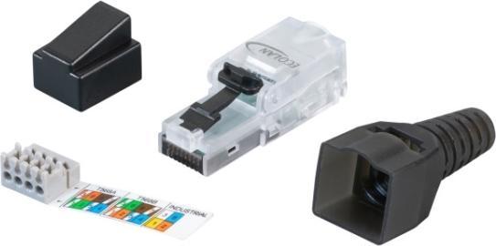 EFB Elektronik ECOLAN® RJ45 Stecker UTP Cat.6, feldkonfektionierbar (UTP, CAT6, 1 m)