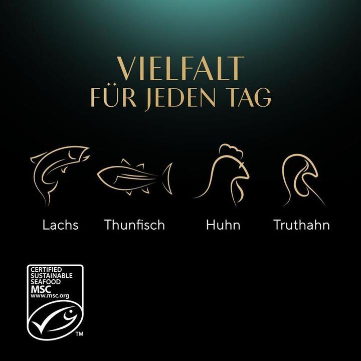 Immagine prodotto Sheba NATURE'S COLLECTION Sacchetto per porzioni Multipack Varietà Fine in Salsa MSC (Adulto, 4 pz., 340 g)