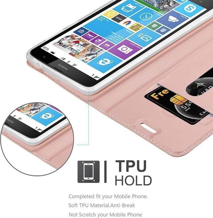 Produktbild Cadorabo Book Classy Style Cover (Nokia Lumia 1320)