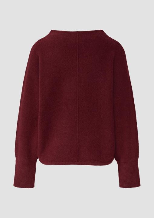 Produktbild s.Oliver Strickpullover Strickpullover mit Stehkragen und Fledermausärmeln (38)