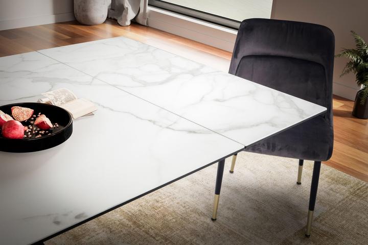 Actual product image FineBuy Dining table Dining room table 180 - 260 cm extendable ceramic Ceramic table