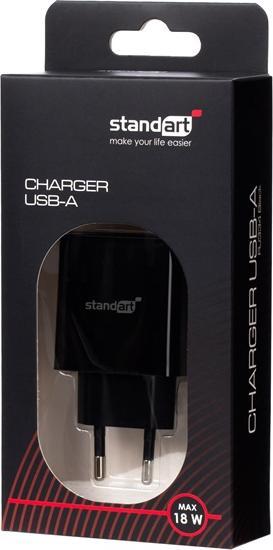 Produktbild Standart USB A CHARGER GT-RJ334 BLACK (18 W)