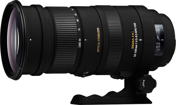 Produktbild Sigma 50-500mm, f/4.5-6.3 DG APO OS HSM, Nikon (Nikon F, Vollformat)