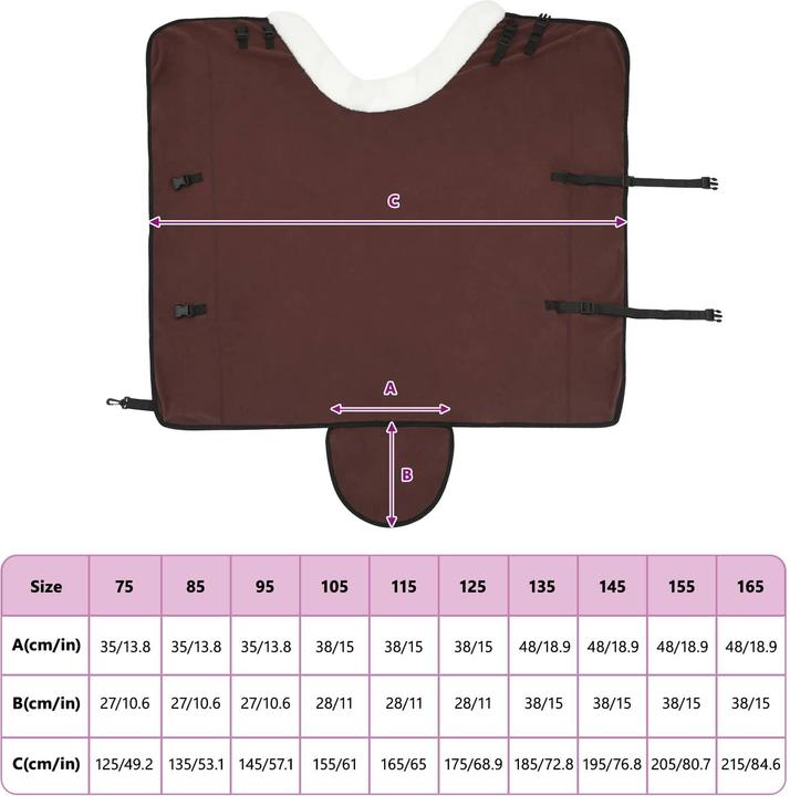 Produktbild vidaXL Pferdedecke (155 cm)