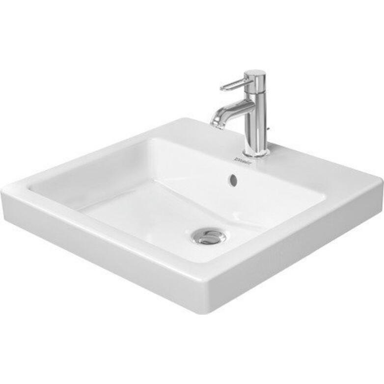 Duravit, Waschbecken, Einbauwaschtisch VERO m ÜL HLB 500x465mm 1 Hahnloch weiss WG (465 mm, 500 mm)