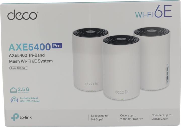 Actual product image TP-Link Deco XE75 Pro (3-pack)