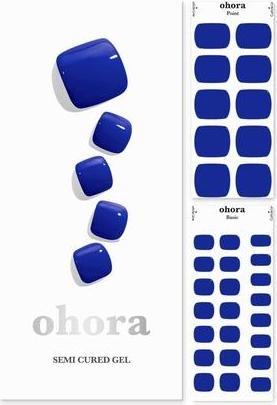 Immagine prodotto Ohora Strisce di gel semi polimerizzato blu cobalto - Qualità da salone, lunga durata, facile da (Blu cobalto)