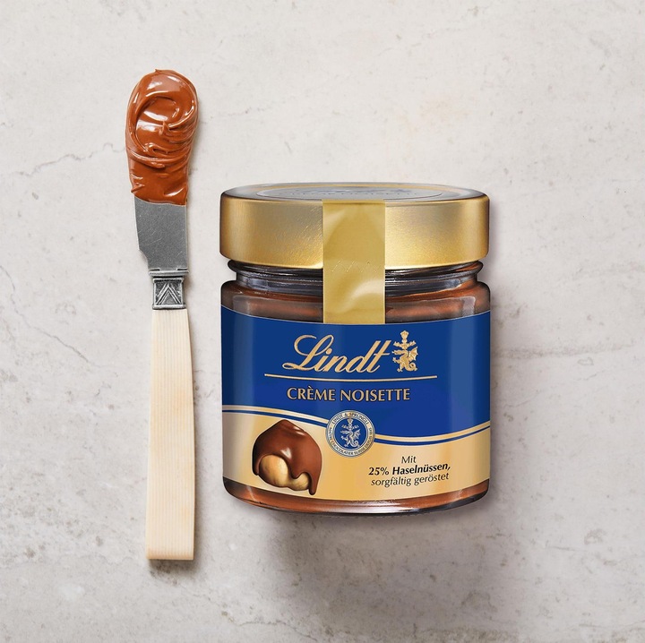Actual product image Lindt Milk spread 25% hazelnut (220 g)