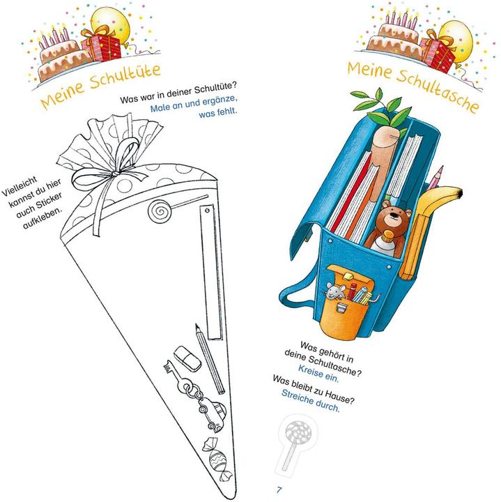 Immagine prodotto Intelligente per la scuola: Urrà, sono uno scolaretto (cono scolastico menta/giallo) (30.70 cm, 1 x)