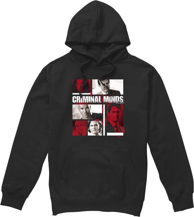 Immagine prodotto Criminal Minds Felpa con Cappuccio Scatole dei Personaggi Uomo (L)