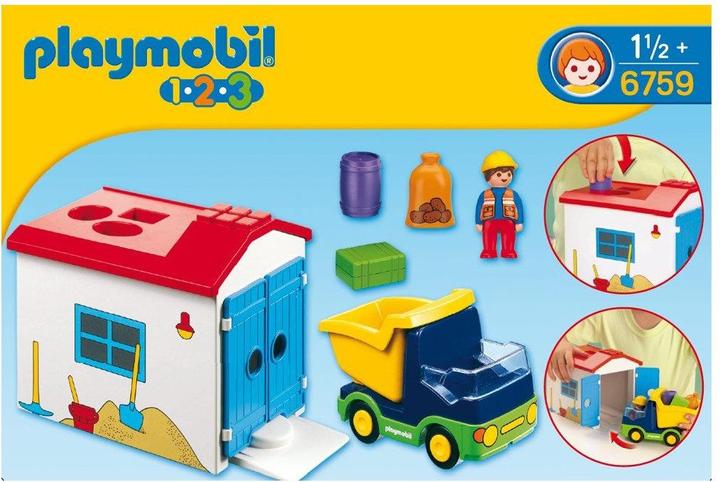 Actual product image Playmobil Workman with sorting garage (70184, Playmobil 1.2.3)