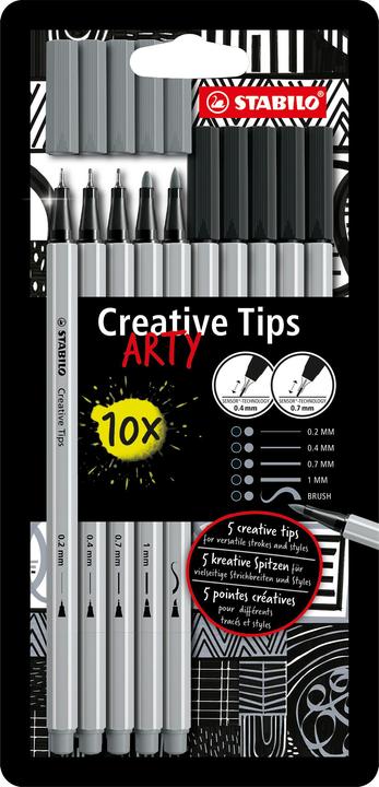 Actual product image STABILO Creativetips Arty (Black, 20 x)