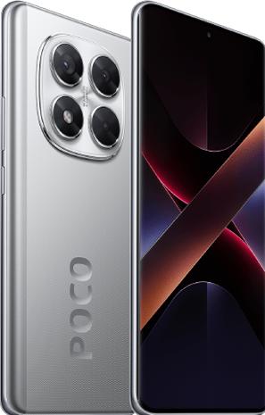 Actual product image Xiaomi Poco X7 (256 GB, Silver, 6.67", Dual SIM, 5G)