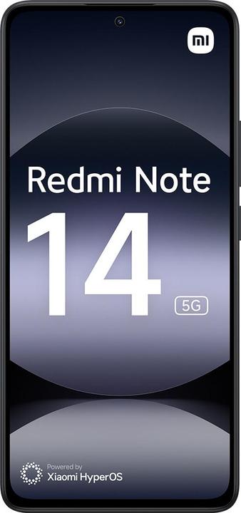 Image du produit Xiaomi Redmi Note 14 5G (256 Go, Midnight Black, 6.67", Double SIM hybride, 5G)