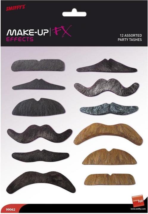 Actual product image Festartikel Müller Beard card 12 moustaches