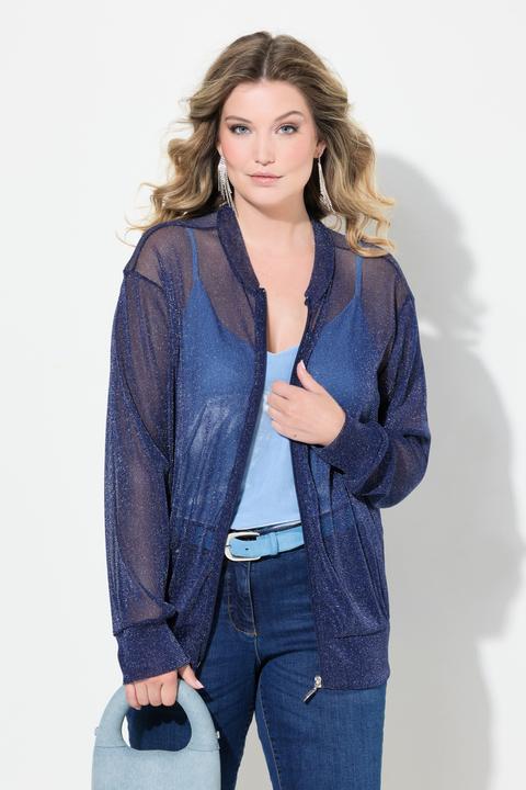 Produktbild Miamoda Blouson, Mesh mit Glitzer, Langarm (54)