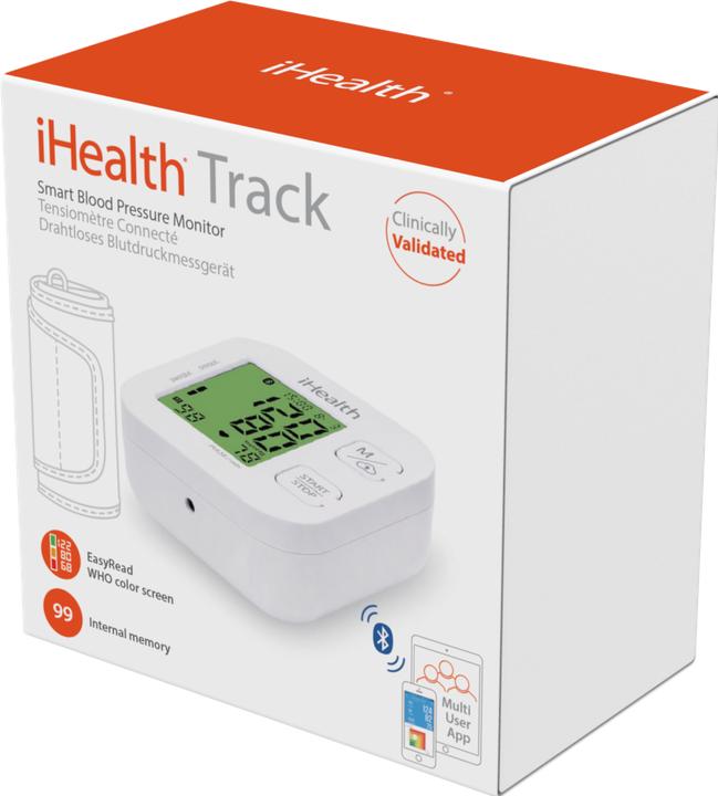 Actual product image iHealth BP Track Wireless blood pressure monitor, touch screen: Yes
