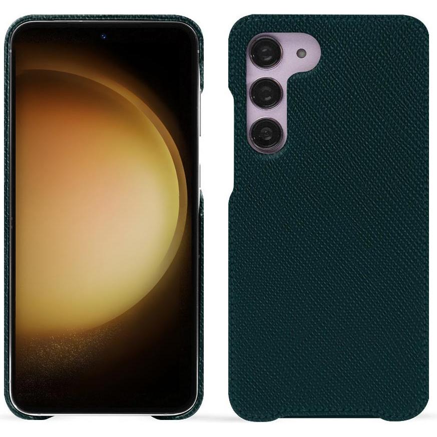 Noreve Lederschutzhülle (Samsung Galaxy S23+, Samsung Galaxy S24+), Smartphone Hülle, Grün