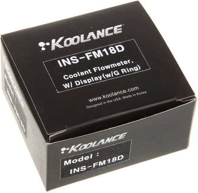 Actual product image Koolance Flow sensor INS-FM18D G1/4 with display