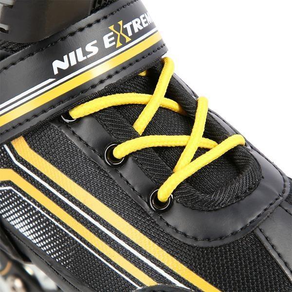 Immagine prodotto Nils Pattini a rotelle/pattini da hockey NH18190 2in1 nero-arancio - M (34-38) (34, 35, 36, 37, 38)