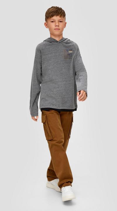 Produktbild s.Oliver T-Shirt Longsleeve mit Layering-Detail (L)