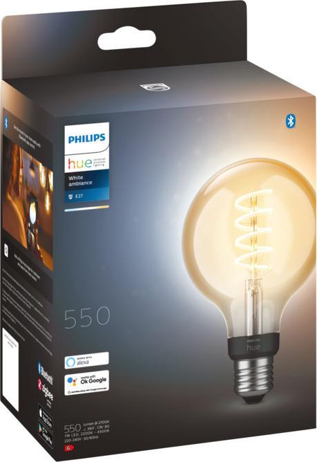 Produktbild Philips Hue Philips Globe G93 Filament (E27, 7 W, 550 lm, 1 x, G)