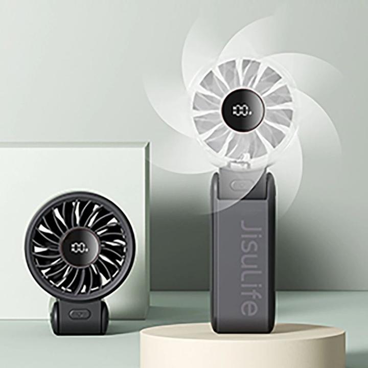 Immagine prodotto Jisulife Mini wentylator Handheld Fan Life7 3600mAh przenośny wiatraczek USB - czarny